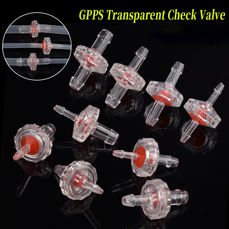 Aquaculture Aerator Pump - 5~100pcs GPPS Transparent Check Valve Garden